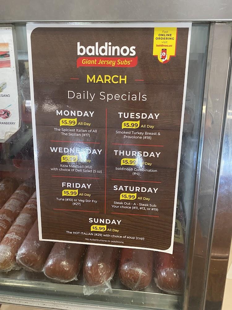 Baldinos Giant Jersey Subs Menu image 3